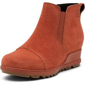 Sorel Women's Evie Pull-On Bootie — Waterproof Suede Leather — Wedge Ankle Booties