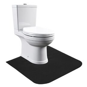 Upgrade Round Commode Potty Training Mats for Boys, Toilet Training Mats, Potty Training Toilet Rugs, Toilet Rugs u Shaped Washable,Toilet mats for Bathroom(4 Pack, Dark Grey)