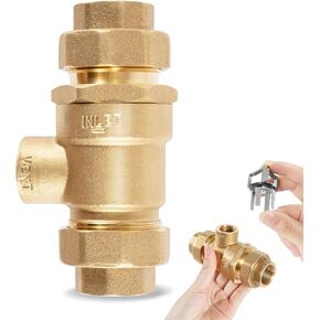 9D-M2 Backflow Preventer Dual Check Valve with Intermediate Atmospheric Vent, 3/4 Inch, Female Union Inlet and Outlet Connections Replacement for Watts 9D-M2 Backflow Preventer Dual Check Valve