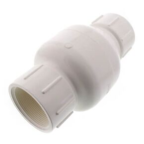 Matco-Norca 523T08 2" PVC In-Line Check Valve w/SS Spring (Threaded)