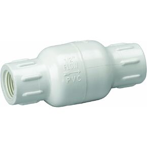 Homewerks VCK-P40-B6B Check Valve, x Female Thread, PVC Schedule 40, 1-1/4-Inch, 1.25 Inch, White
