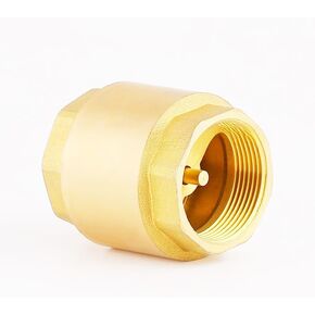 3/4" One Check Valve, Female Threaded Vertical Check Valve Brass Check Valve for Water Backflow Prevention for oil, Gas-Air Check Valve, Sewage Pump, etc DN20