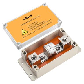 Class T Fuse Block, Briidea Fuse Holder with 400 Amp Fuse, Heavy Duty Slow Blow for Inverters, Car Audios, etc
