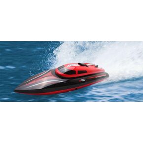 FMT H101 2.4G Remote Controlled 17 Inch Over Size 25KM/H 180 Degree Flip High Speed Electric RC Racing Boat for Pools, Lakes and Outdoor Adventure
