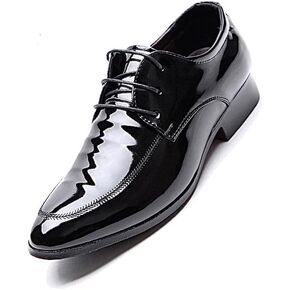 Men's Dress Shoes Oxford Formal Classic Business Shoes Casual Wedding Office Men Dress Shoes Black