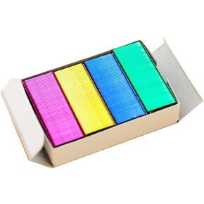 800Pcs Mini Color Staples DIY Shop Stapler Refills Standard Book Staples Mini Color Staples Office Staples(24/6mm), Staplers and Punches