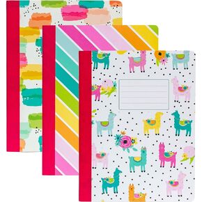 Pukka Pad, Carpe Diem Composition Notebooks - 3 Pack of Journals Featuring 140 Pages of College Ruled 80GSM Paper with Sturdy Cover Stock - 9.75 x 7.5in - Color Wash