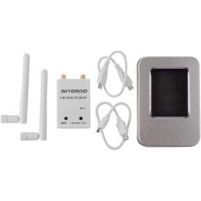 Skydroid OTG 5.8G 150CH UVC Dual Antenna Control Receiver FPV Receiver with Audio for Android Smartphone (Black)