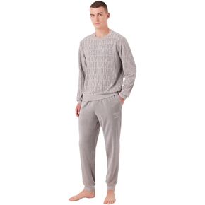Emporio Armani mens Jacquard Bold Logo Chenille Tracksuit
