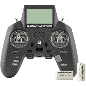 RadioMaster Zorro MAX Edition 2.4 جيجا هرتز 16CH حصري رمادي AG01 Mini Hall Gimbals مقابض جلدية OpenTX/EdgeTX نظام إرسال راديو، بطارية متضمنة (ELRS) in Kuwait