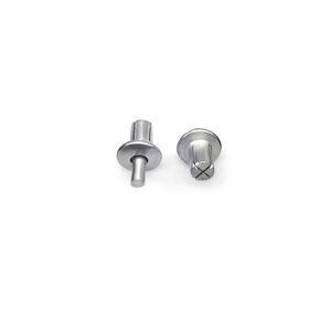 120 Pcs Round-Headed Aluminum Core Rivets, Hammer Drive Rivets, Expanding Aluminum Rivets, Knock-On Impact Type Expansion Aluminum Rivet Half Round Head Core Piercing Rivets