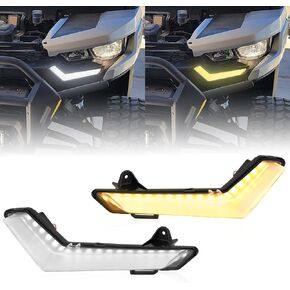 Smotrcc DRL ضوء الإشارة Yellwo LED إشارة الانعطاف النهار الجري الخفيف متوافق مع Can Am Defender MAX Commander 2020 2021 2022 2023
