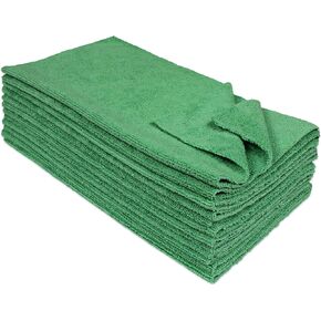 CleanAide® Microfiber Ultrasonic Cut Cleaning Towels 14 x 14in 300 GSM 12-Pack