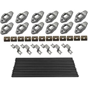 Zieichy New Pushrods & Rocker Arms Kit Compatible with 1987-2006 Jeep 242ci 4.0L Wrangler Grand Cherokee, Replace RK-551-2,PR-437,MPR437S Rocker Arm & Pushrod Kit