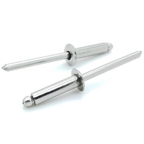 100 Qty Aluminum Blind Rivets (#6-8) 3/16" Diameter x 1/2" Grip (BCP190)