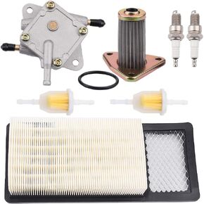 Tvent 72368G01 Air Filter 26591G01 Oil Filter 72021-G01 Fuel Pump Replacement for EZGO TXT Medalist 4 Cycle 295cc 350cc Golf Cart with 72084-G01 Fuel Filter Spark Plug