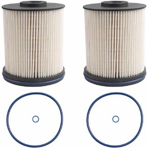6.6 Duramax Fuel Filter (2Pcs) Fits for 2017-2021 Chevy Silverado 2500 HD 3500 HD GMC Sierra 2500 HD 3500 HD 6.6L Duramax Diesel Replaces# TP1015, 22937279, 23456595, 23304096