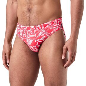 Emporio Armani Men's Standard Ropes Macro Logo Swim Low Brief