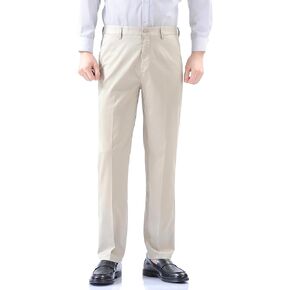 FREVE Men's Stretch Dress Pants Fit Breathable Flat Front Suit Pants