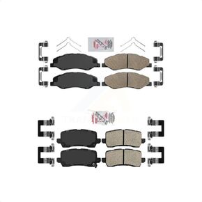AmeriBRAKES Front Rear Ceramic Disc Brake Pads Kit For 2021-2023 Honda Odyssey KNF-101738