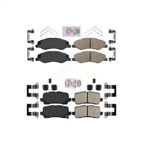 AmeriBRAKES Front Rear Ceramic Disc Brake Pads Kit For 2021-2023 Honda Odyssey KNF-101739 in Saudi Arabia