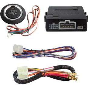 EASYGUARD ES002 Universal Push Engine Start Button with Remote Engine Start for Automatic Transmission car Optional Compatible with car Alarm System DC12V