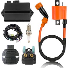 Main Electrical Harness CDI Box Ignition Coil Voltage Regulator Rectifier Relay For Yamaha Raptor 350 YFM350 YFM350R YFM350RSE Special Edition 2004-2013 5YT-82590-00-00 5YT-85540-00-00
