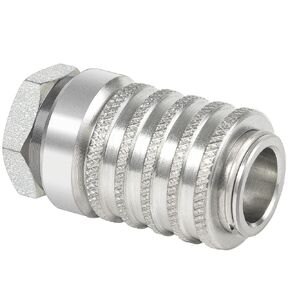 PD222 وصلات سريعة لمنفذ الاختبار ومعدات التشخيص (SAE J1502 / ISO 15171-1)، اضغط للتوصيل - قارنات سلسلة PD، حجم الجسم 1/8 بوصة، حجم خيط NPTF 1/8 بوصة -27، الطول 1.67 بوصة...