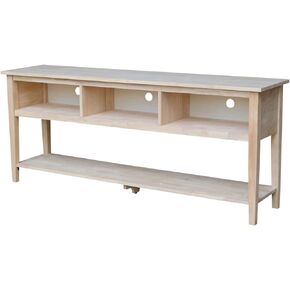 International Concepts Unfinished Entertainment/TV Stand, 72-Inch, Unfinished