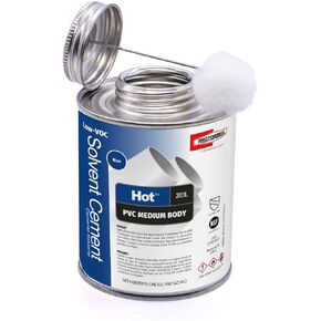 Rectorseal 55990 Pint Hot 203L Medium Body Blue Low Voc Pvc Solvent Cement