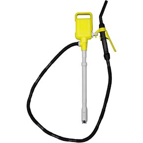 TERA PUMP Multipurpose Electric Fuel Pump (Prevents Fuel Loss) Precise Control Nozzle, Powerful Impeller 2.5 Gal/Min, Battery Powered with 4.1ft Discharge Hose for Gas Diesel AG Chemicals