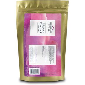 متجر التراث شاي لحاء الدردار الزلق، شاي فضفاض مهدئ يساعد على تسهيل الهضم، ويريح ويهدئ الحلق، مع مسحوق الدردار الزلق النقي من اللحاء الداخلي، نباتي، بدون إضافات أو مواد مالئة، 4 أونصة in Kuwait