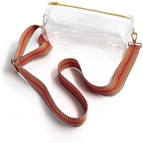 Tech Candy In the Clear Stadium Bag + Guitar Strap: Neapolitan Stripe