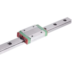 CNCCANEN 2 HGR20-600mm Linear Rail Guideway+4 Square Stainless Carriage Blocks for CNC