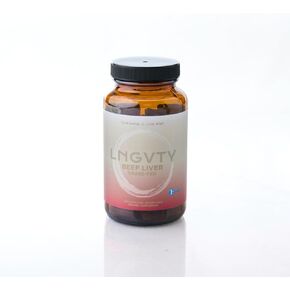 LNGVTY Grass-Fed Beef Liver Supplement, Supports Energy Production, Cleansing, Digestion, Immunity and Full Body Wellness, Non GMO, Desiccated Liver Support Supplement, 750mg per Capsule