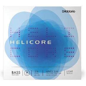 D'Addario Helicore Pizzicato Bass Single A String, 3/4 Scale, Medium Tension