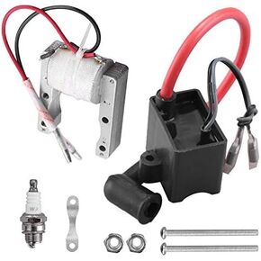 Aynaxcol High Performance CDI Ignition Coil Kit with Magneto Spark Plug for 2 Stroke 50cc-80cc Engine Motorized Bicycle