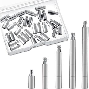40 PCS Scrapbook Extension Posts Extension Screws, Scrapbook Album Accessories Extension Post Replacement for Binding Extending Photo Album Scrapbook Screws Craft Diy Refill Pages