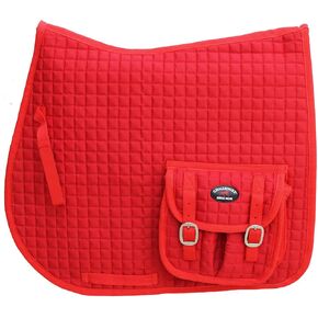 Horse Quilted English Saddle PAD Trail Pockets 72113-116