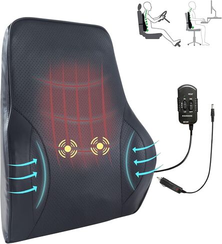 وسادة دعم قطنية كبيرة لفرس النهر من إسفنج الذاكرة وسادة دعم الظهر لتخفيف آلام الظهر وسادة جلدية قابلة للتنفس وسادة قطنية لمقعد السيارة وكرسي مكتب الكمبيوتر in Kuwait