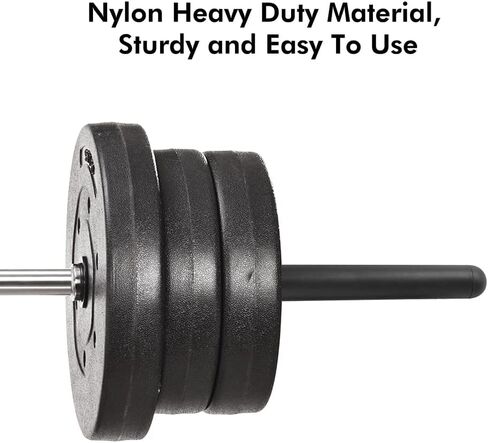 VcanFit Olympic Adapter Sleeve Extended Version 13" - Converts 1" Bars or Posts to 2" Standard Weight Nylon Olympic Exercise Equipment for Workout, Includes Removeable End Cap for Longer Posts(2 Pcs) in Saudi Arabia