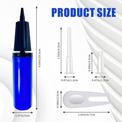 مجموعة مضخة كرة اللياقة البدنية للتمرين من BZRR، مضخة هواء يدوية، تأتي مع 2 مزيل قابس كرة التمرين و10 مقابس كرة تمرين للاستبدال in Kuwait