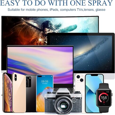 Yinder 4 Pcs Screen Cleaner Portable Touchscreen Mist Cleaner Mini Phone Cleaner Empty Screen Cleaner Spray Bottle for Phone Laptop Tablet Screens Computer Refillable Accessory, 4 Colors in Saudi Arabia