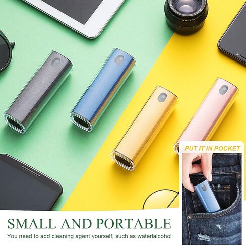 Yinder 4 Pcs Screen Cleaner Portable Touchscreen Mist Cleaner Mini Phone Cleaner Empty Screen Cleaner Spray Bottle for Phone Laptop Tablet Screens Computer Refillable Accessory, 4 Colors in Saudi Arabia