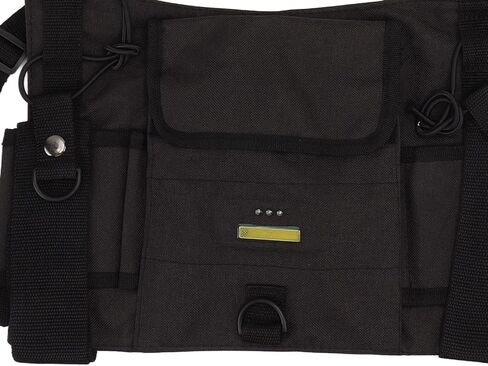 hywhuyang راديو الصدر تسخير، الكتف الحافظة حامل سترة الراديو، راديو الصدر الجبهة حزمة اسلكية تخاطب سترة مع شريط عاكس، أدوات البقاء على قيد الحياة في الهواء الطلق لتشغيل ممارسة المشي لمسافات طويلة التخييم in Kuwait