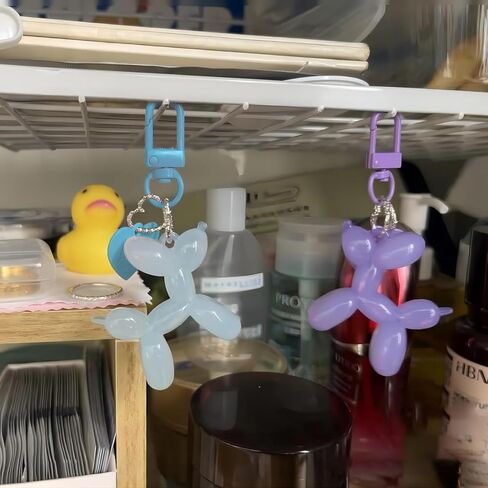 SHARCONG Cute Jelly Balloon Dog Keychains for Women-Girl Key Chain for Handbag Purse Car keys Accessories in Saudi Arabia