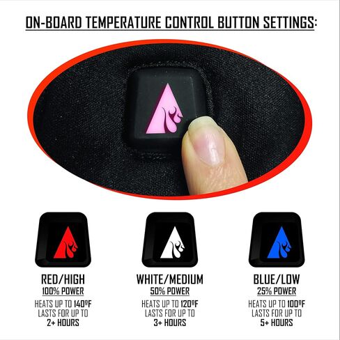 قفازات تسخين ببطارية قابلة لإعادة الشحن من أكشن هيت للرجال، قفاز ثلج لدراجة نارية للتزلج، التهاب المفاصل، تسخن حتى 145 فهرنهايت in Kuwait