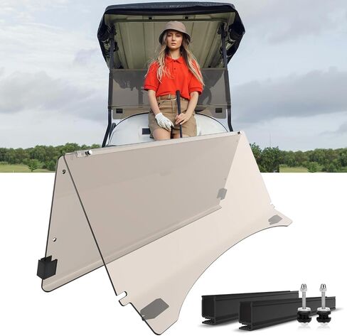 Vixus Ezgo Golf Cart Windshield Ezgo TXT Windshield Replacement for 1996 to 2013 Ezgo TXT and Medalist Models with Clear Foldable UV Protection and Impact Resistant Acrylic Shield in Saudi Arabia