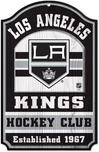 NHL Los Angeles Kings Wood Sign, 11" x 17" in Saudi Arabia