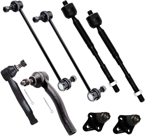 SCITOO 8-PC SET Front Suspension Sway Bar Link Kit - Fit For Toyota Corolla Front Sway Bar End Link Inner Tie Rod End Outer Tie Rod End Lower Ball Joint in Saudi Arabia